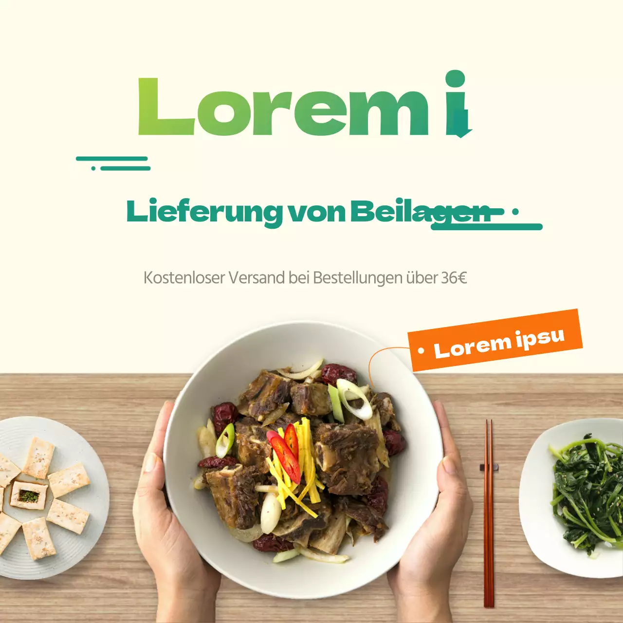 Grün Gesund Sauber Natriumarm Beilagen LieferungVeranstaltungen