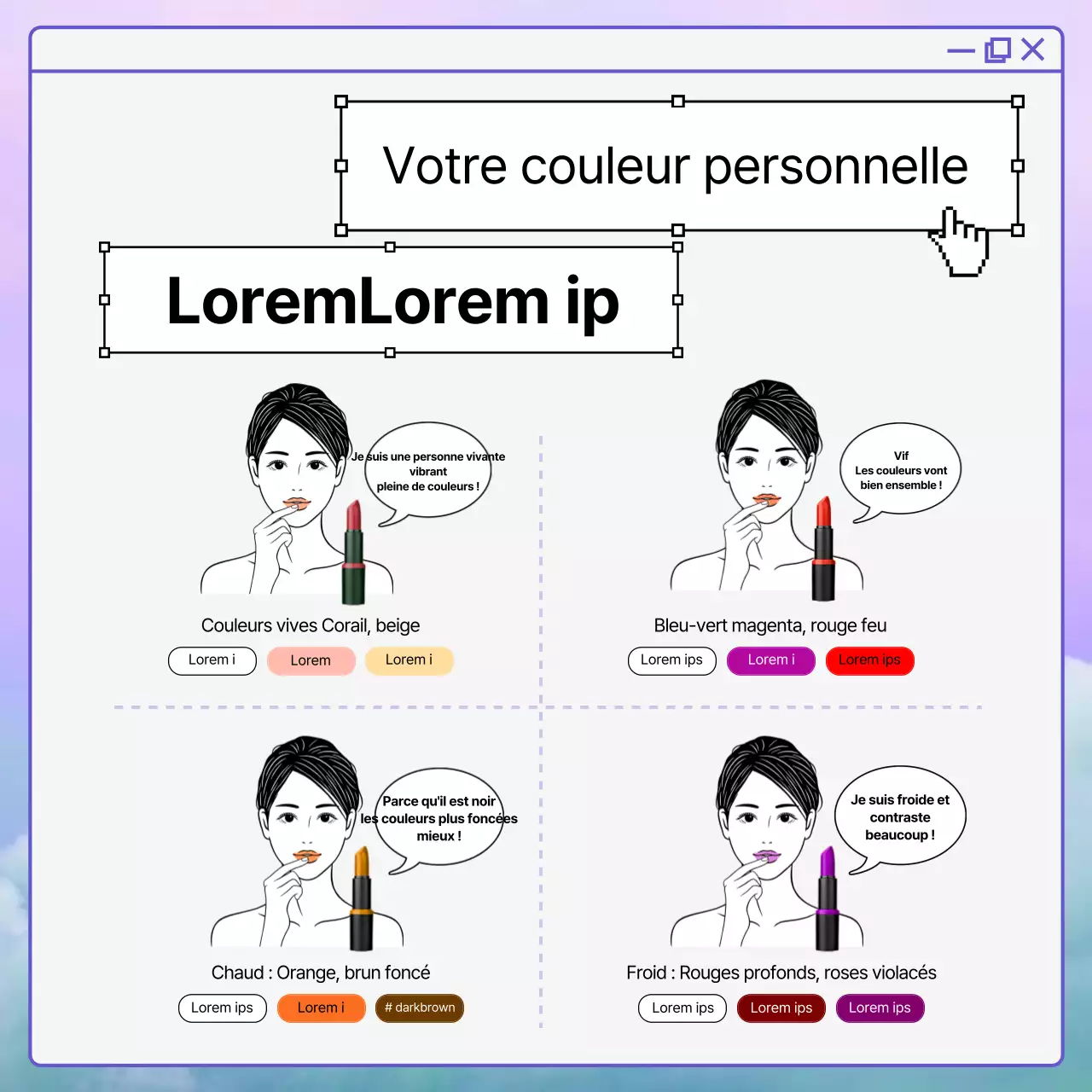 Le violet, une couleur personnelle très tendance