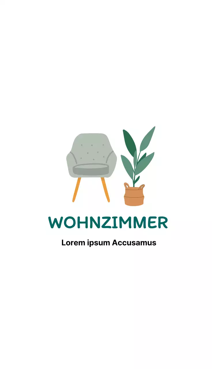 Helle Illustrationen Gepflegte Inneneinrichtung