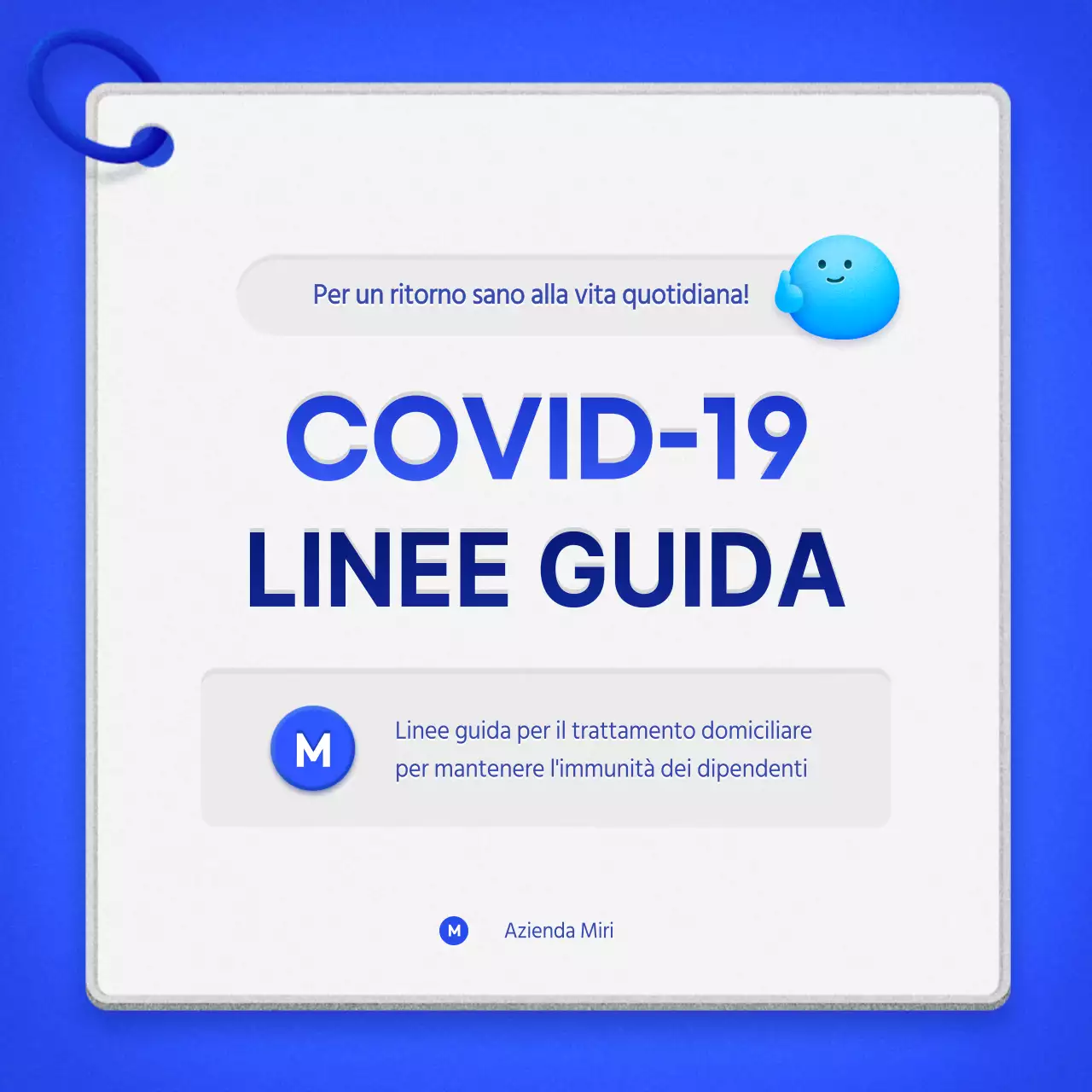 Una guida ordinata per l'assistenza domiciliare con un concetto di cartellino blu.