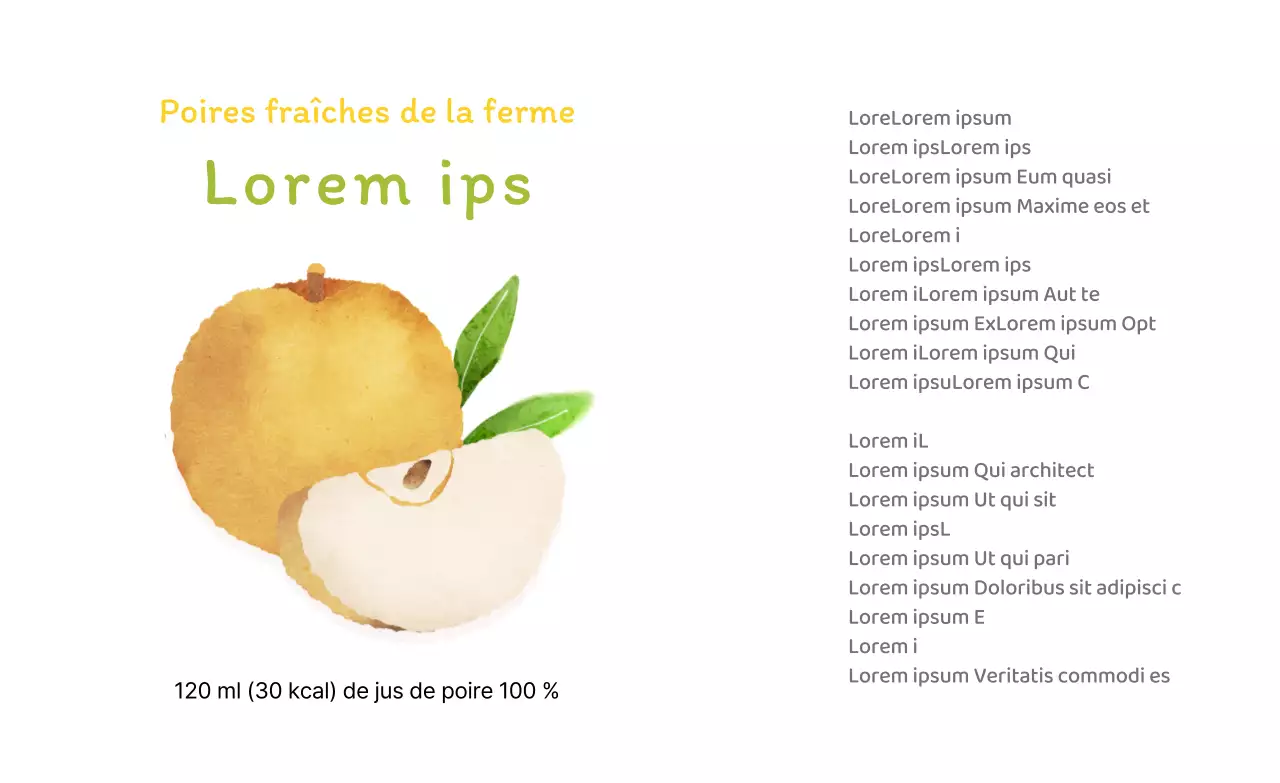 Aquarelle jaune Feeling Pear Juice Stickers