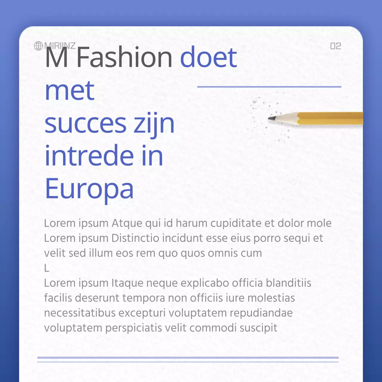 Papierstructuurkaart in blauw en grijsConcept NewsClipping