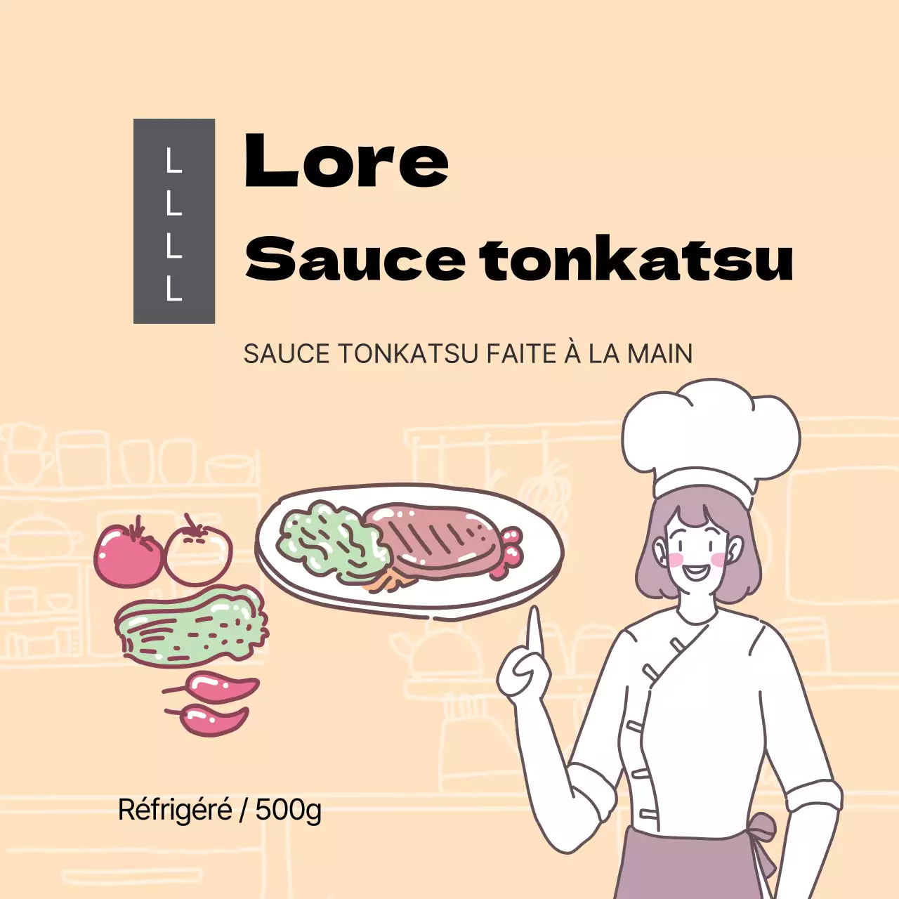 Sauce Tonkatsu à l'orange