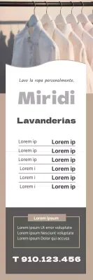 Resaltar letras de foto marrón Promueve una lavandería limpia