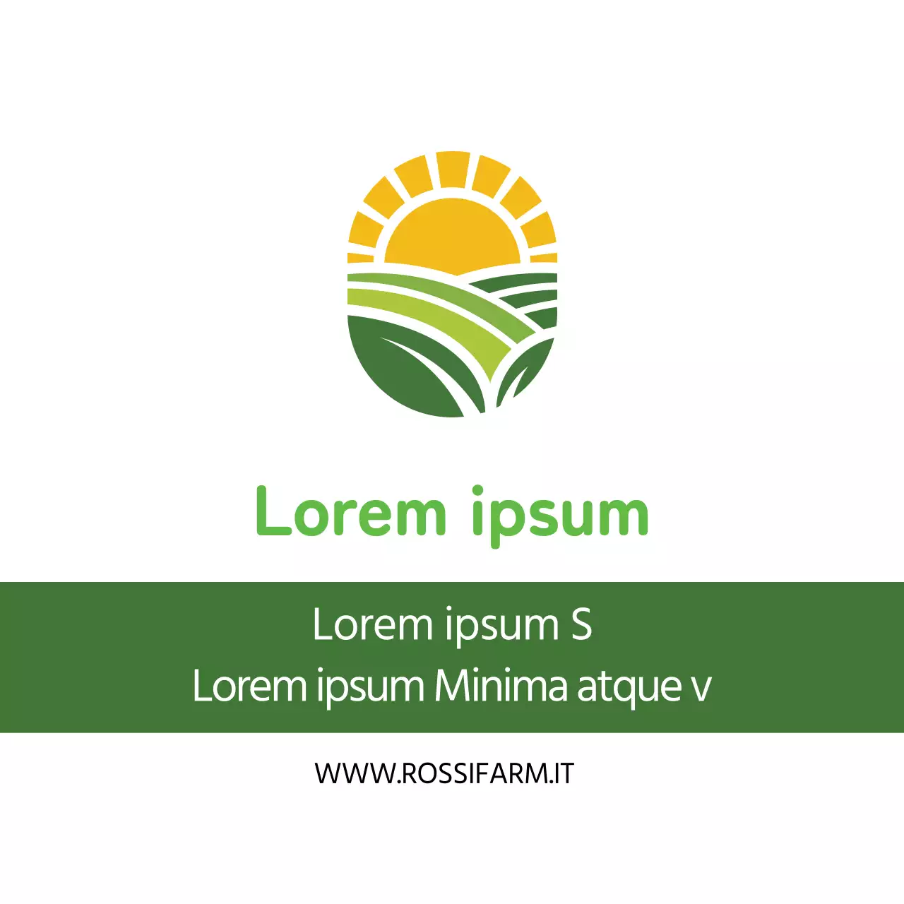 Illustrazione verde Neat Farm