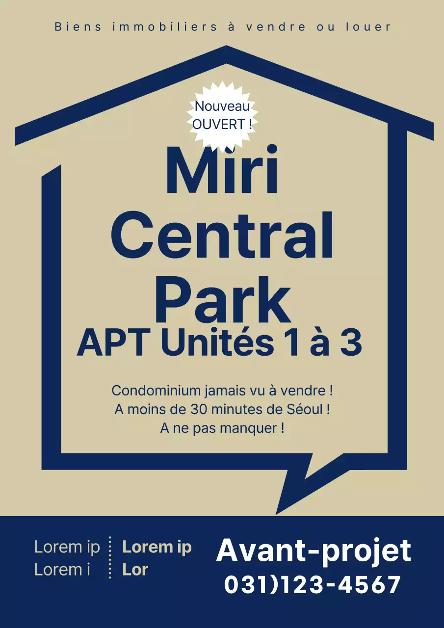 Appartements à vendre en marine et or