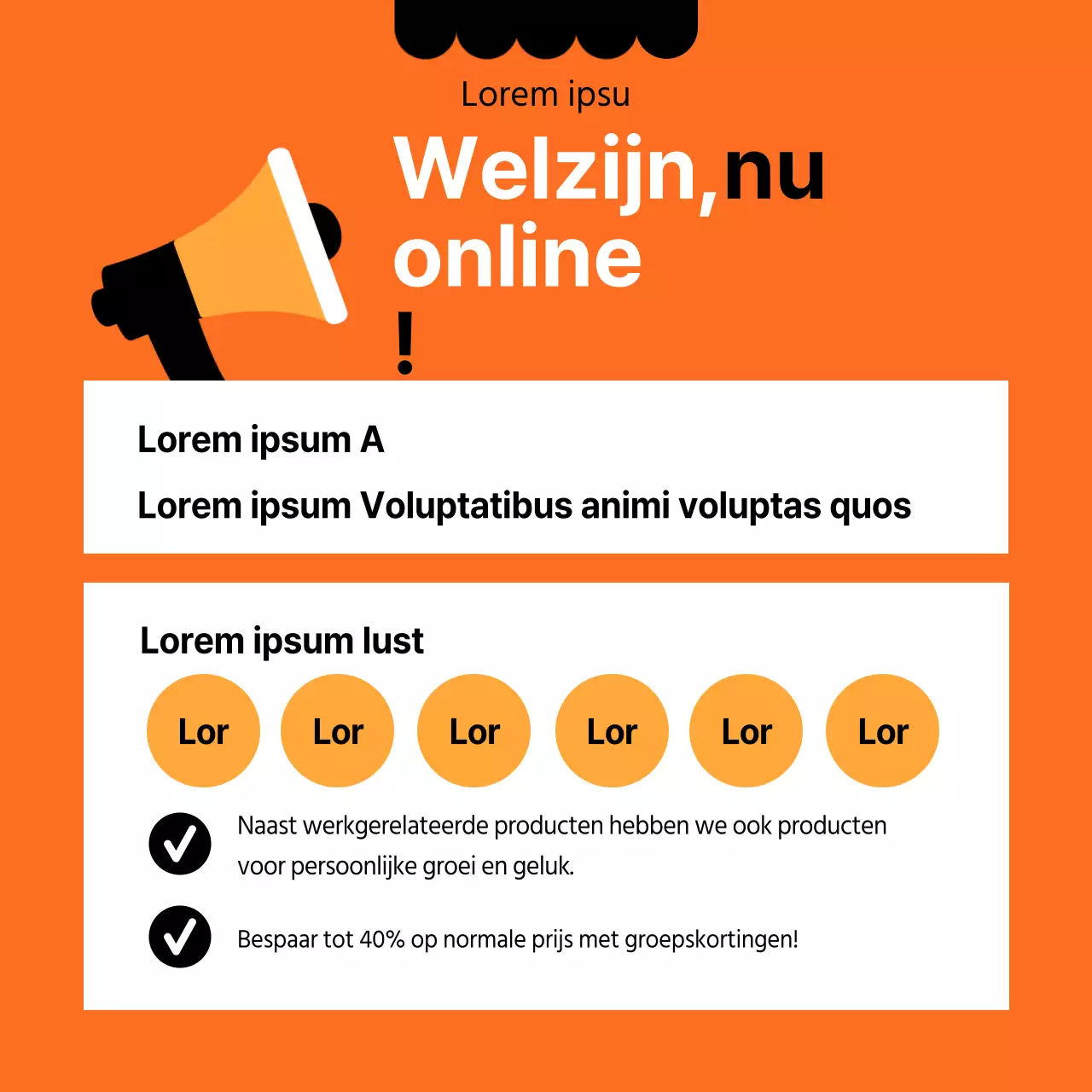 Opende een schoon zwart en oranje welzijnscentrum in huis