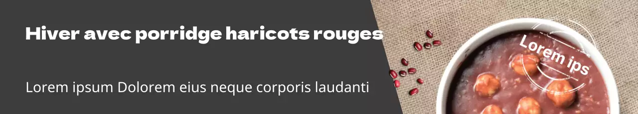 Porridge d'hiver aux haricots rouges Open Event