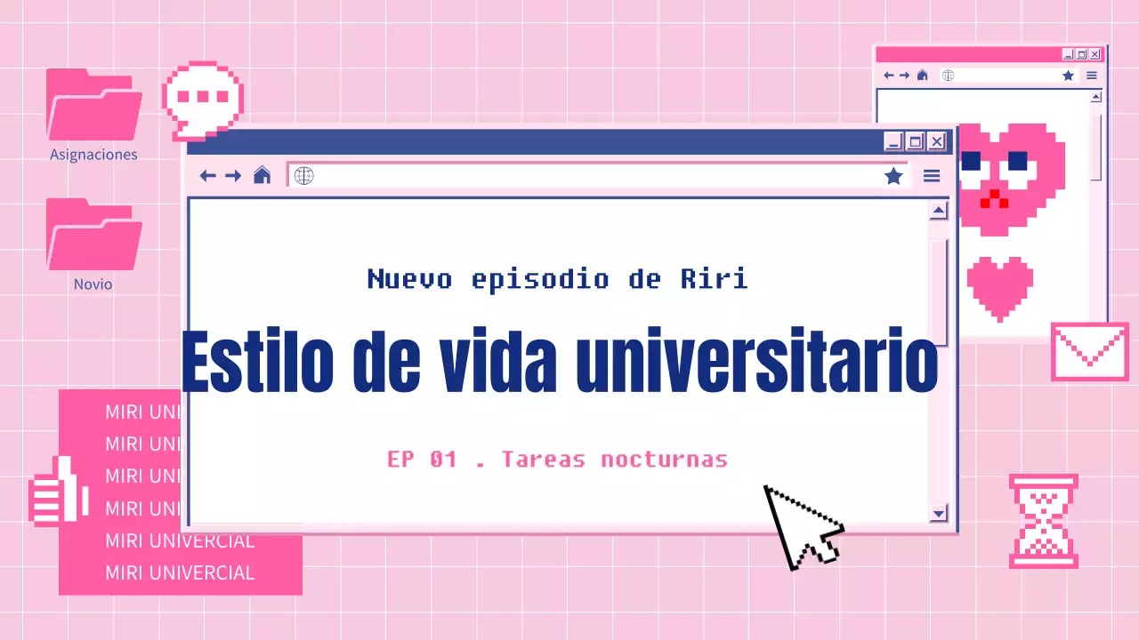 Pink, digital, newbie vlog content