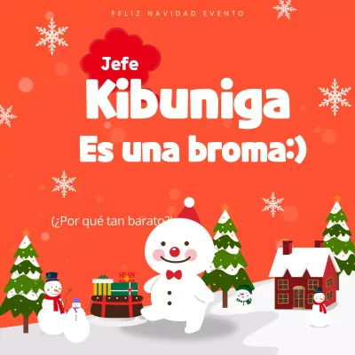 Página de eventos navideños en naranja