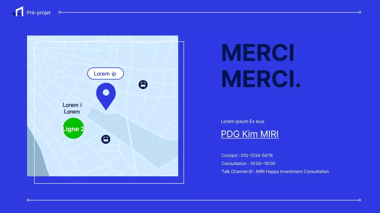 Rapport sur l'investissement dans les espaces de bureaux de couleur bleue