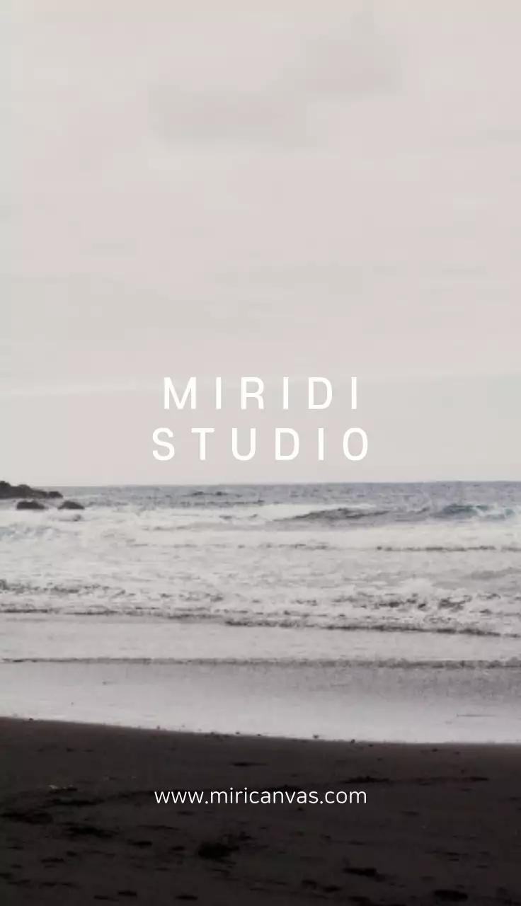 Graues Meer Einfaches Studio