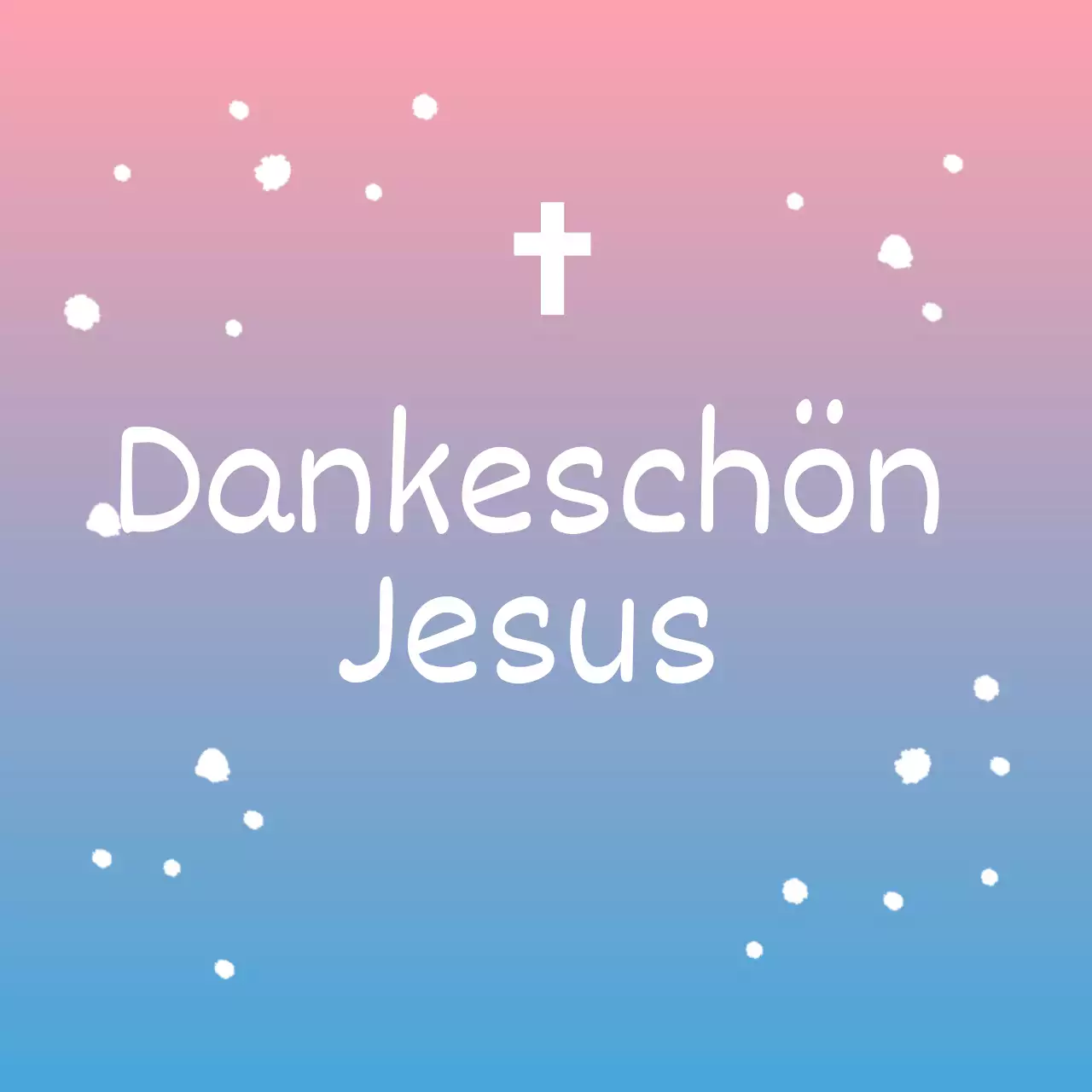 Pastellfarbener Farbverlauf Ostern Kirche Kreis Aufkleber