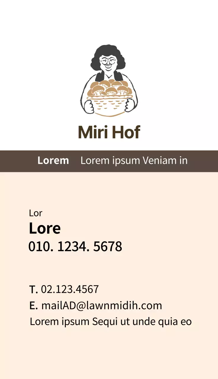 Braune Illustration ordentlicher Bauernhof