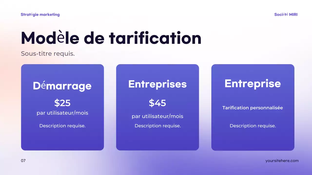 présentation de la stratégie moderne pourpre