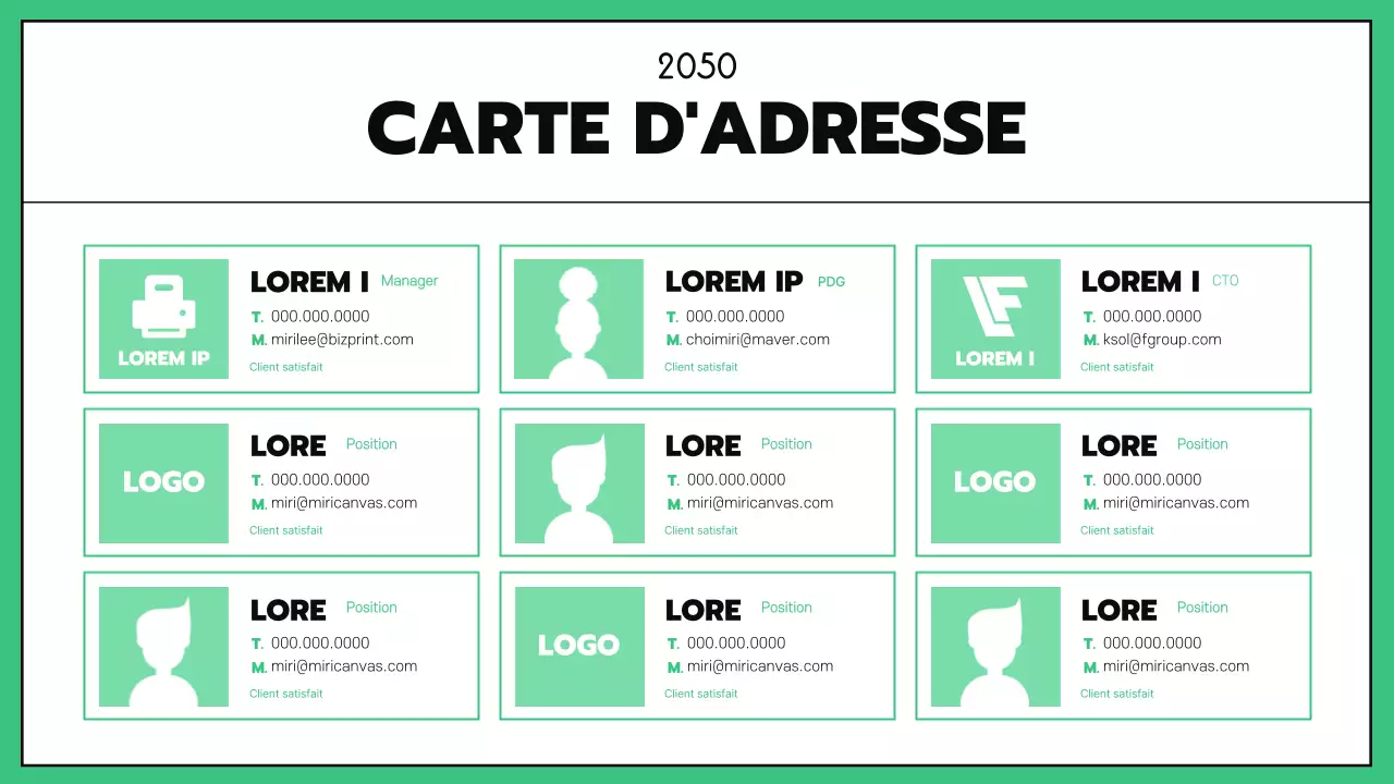 Business GoodNotes avec des lignes noires de couleur menthe