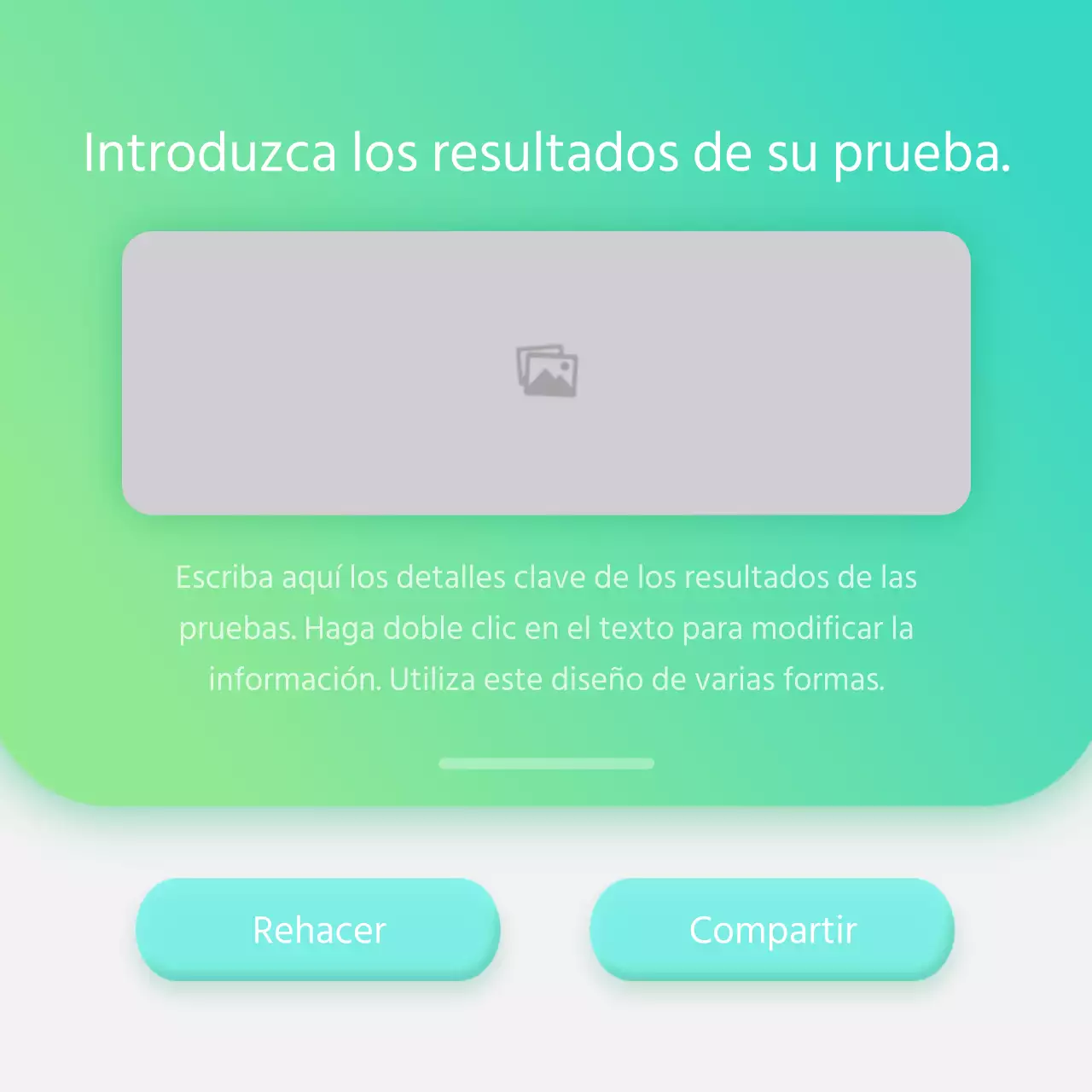 Concepto simple de test psicológico con gradientes