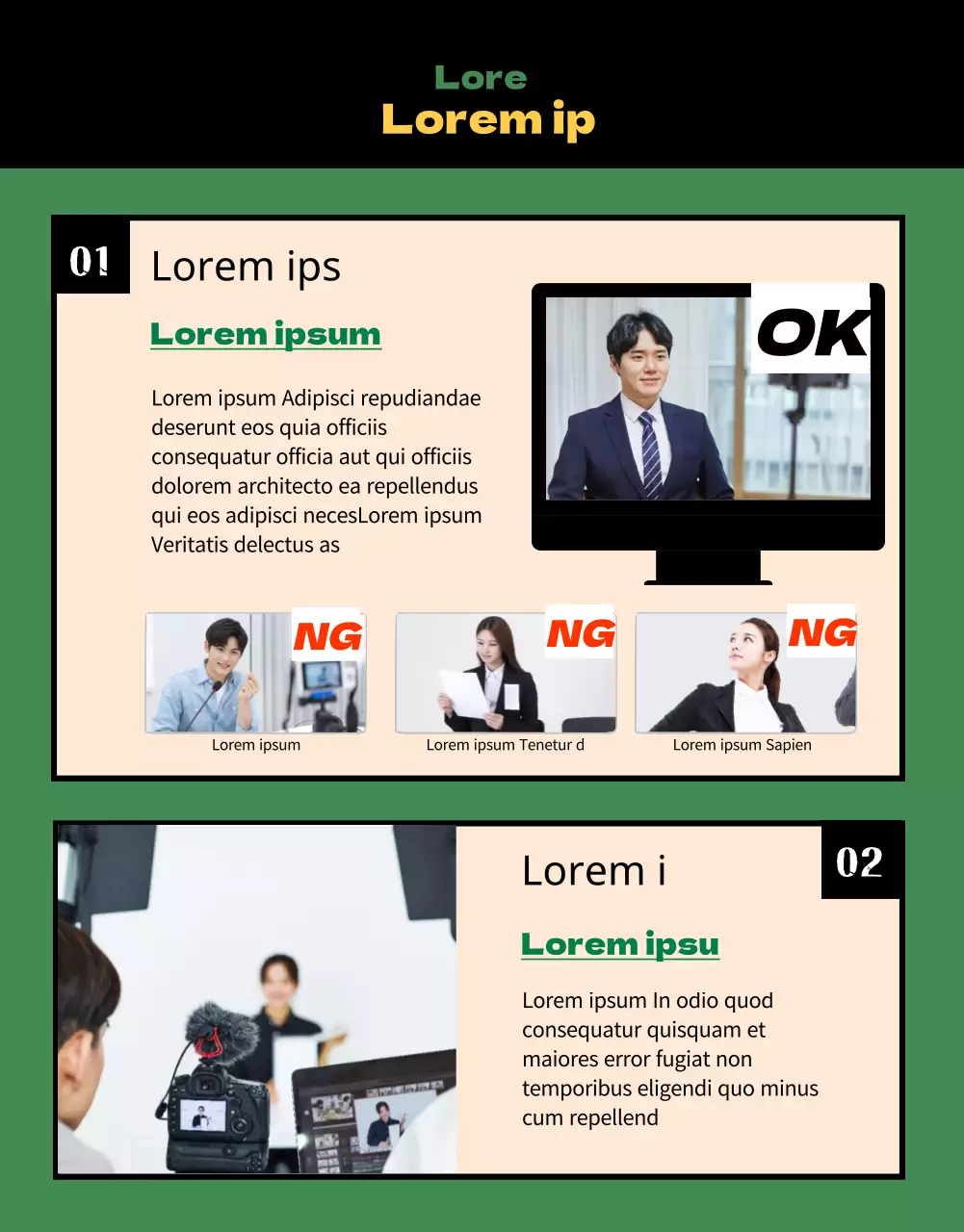 StudyCafe Face-to-Face-Interview in grüner und gelber Ausstrahlung