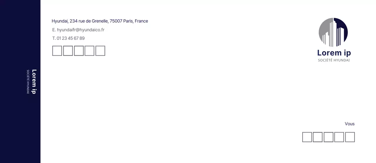 Bleu marine moderne pour les entreprises