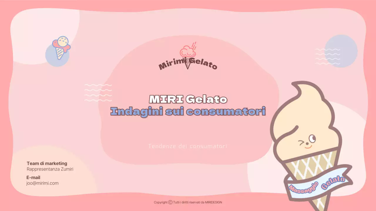 Analisi della tendenza al gelato colorato in tonalità pastello Indagini sui consumatori