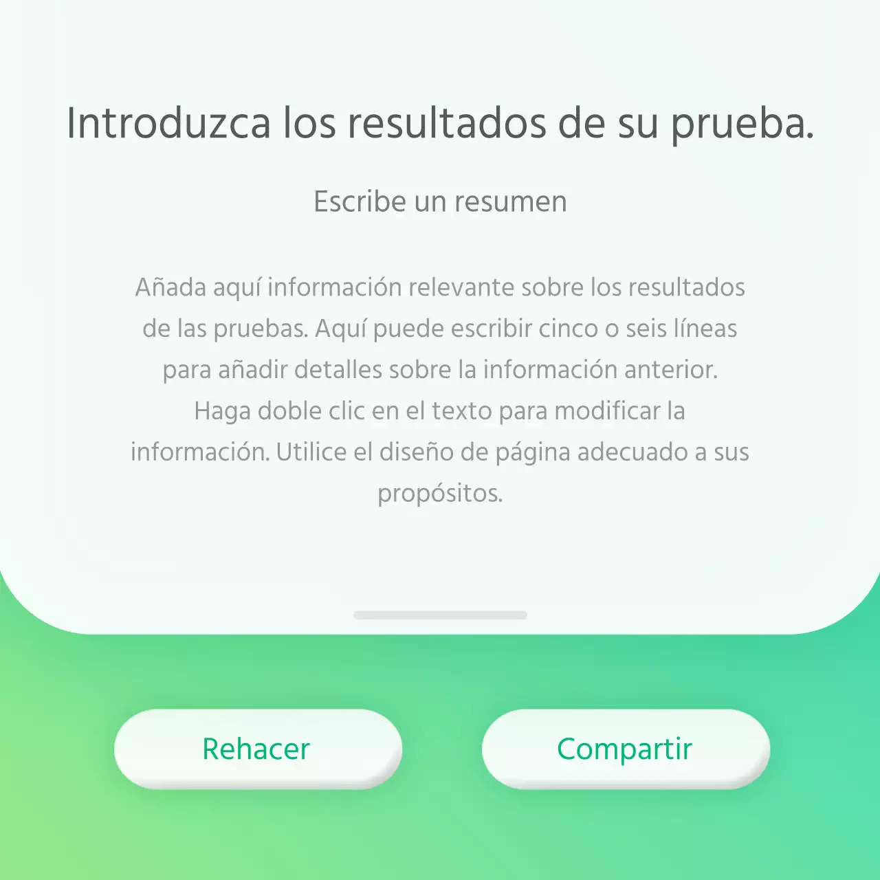Concepto simple de test psicológico con gradientes