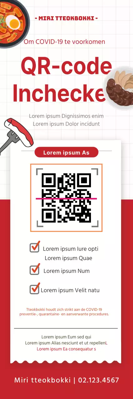 QR-code inchecken