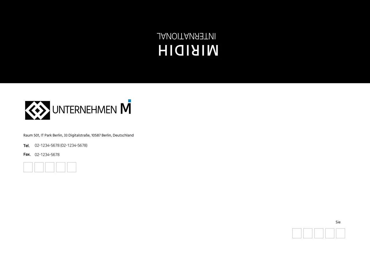 Schwarz Einfach Modern Corporate Ticket Umschläge