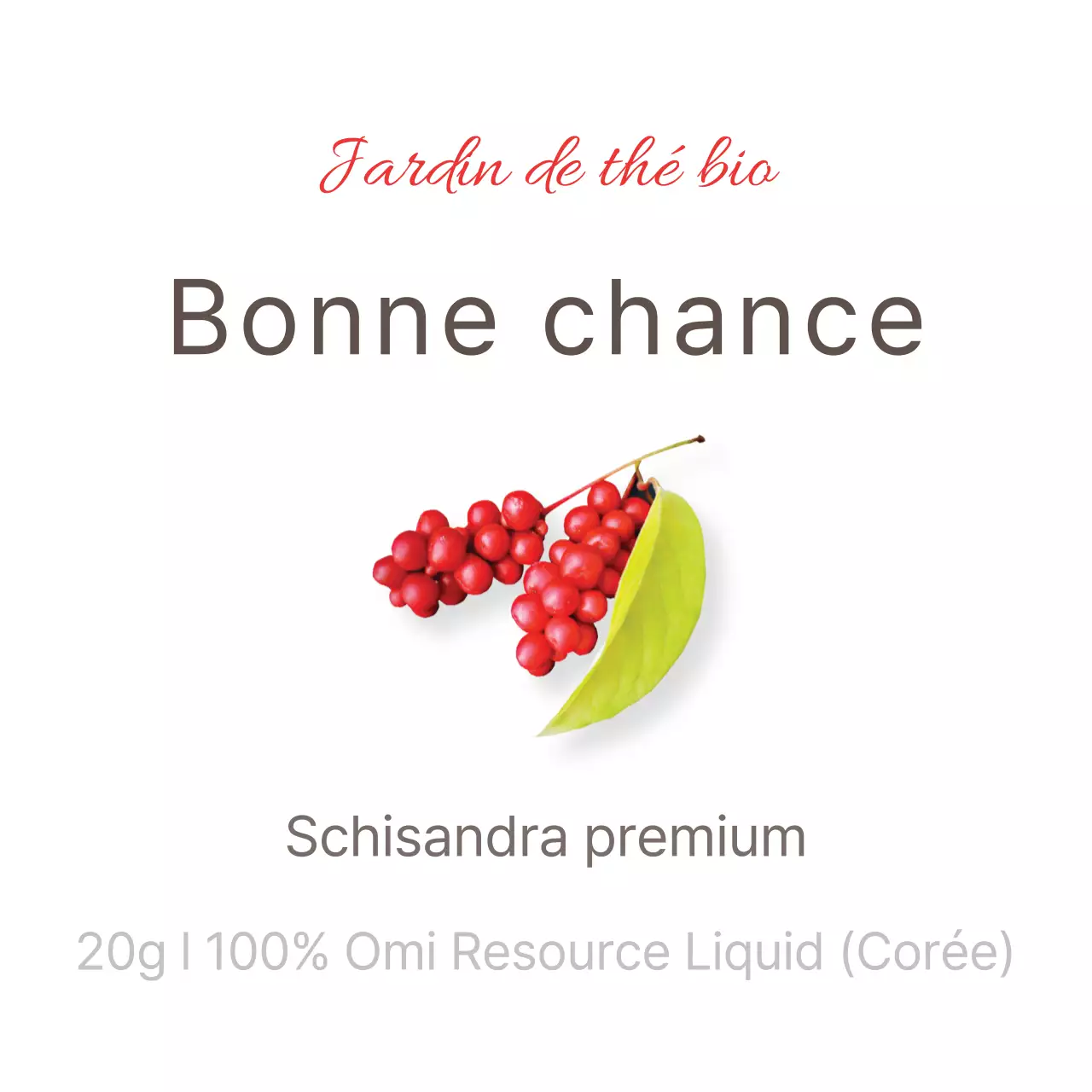 Autocollant Schisandra simple rouge