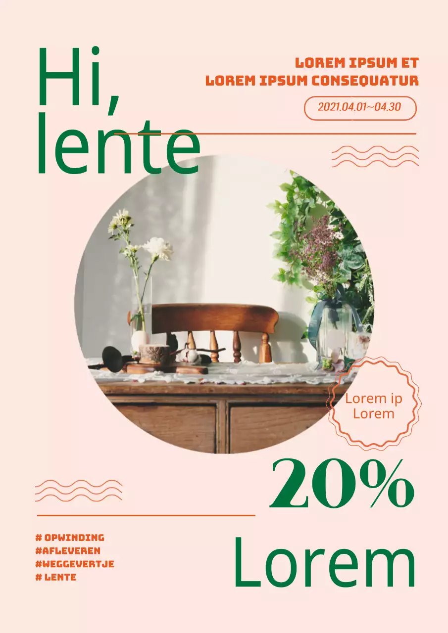 Pink Green PhotographyPromoot een evenement met korting op je interieur