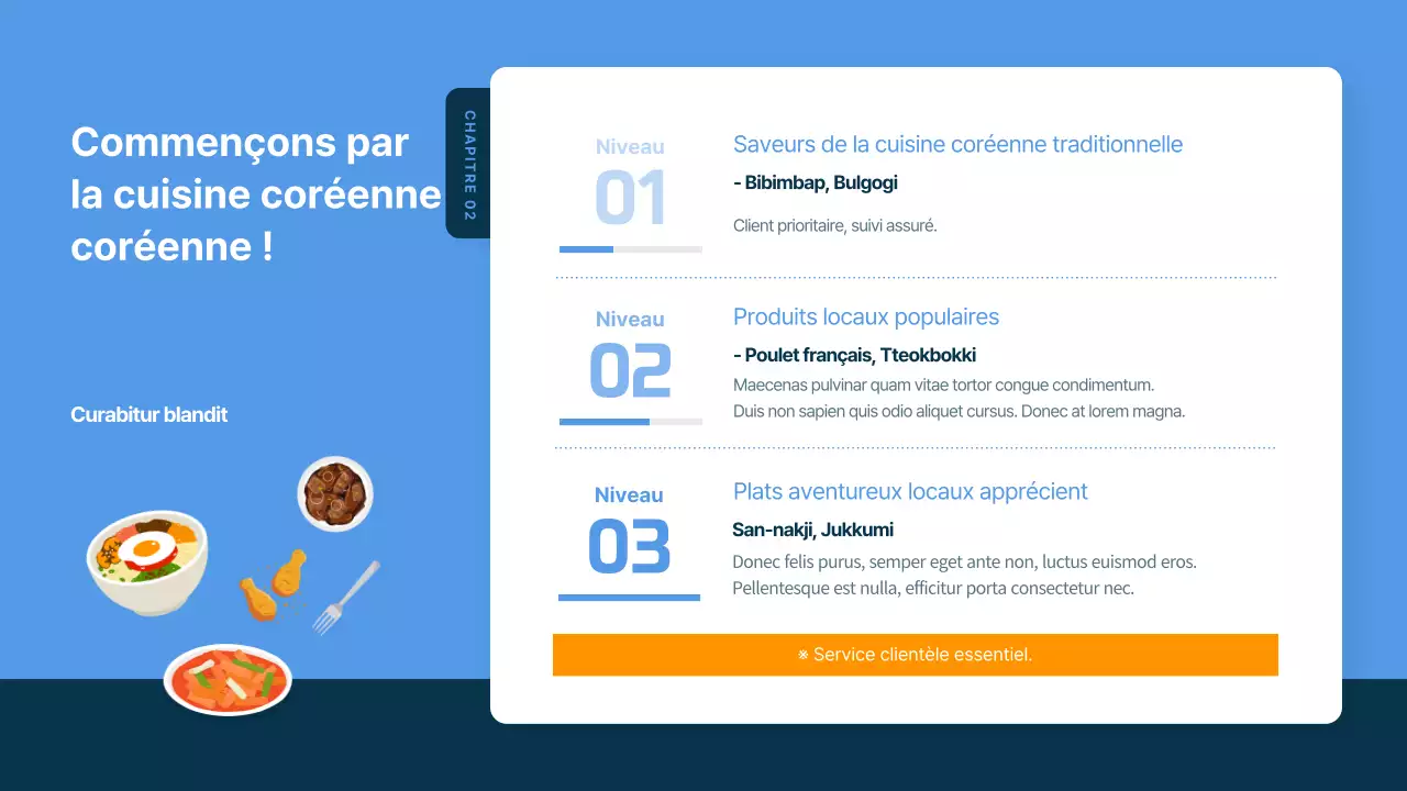 Guide de voyage illustré bleu et bleu marine pour la Corée du Sud