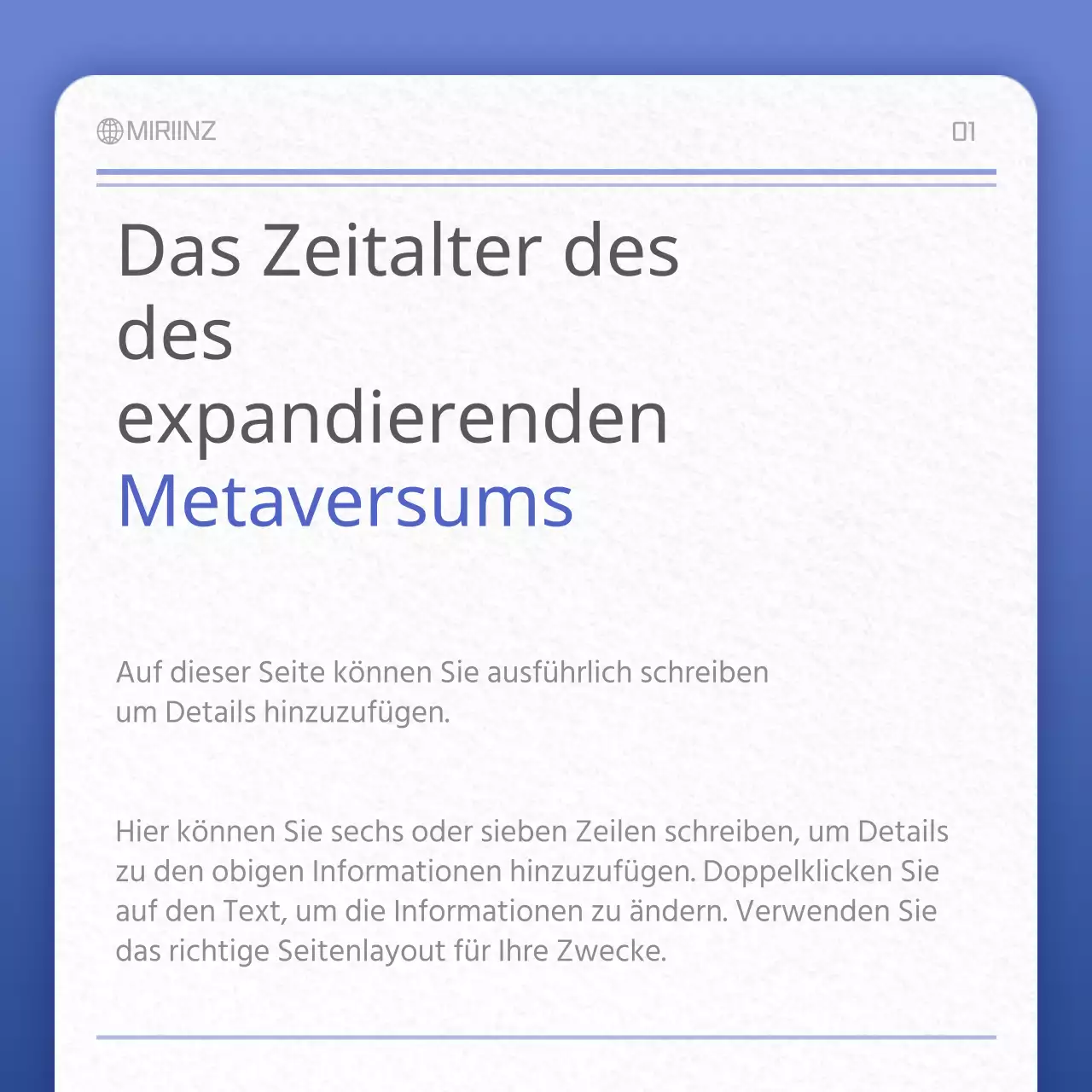 Papier Textur Karte in Blau und GrauConcept NewsClipping