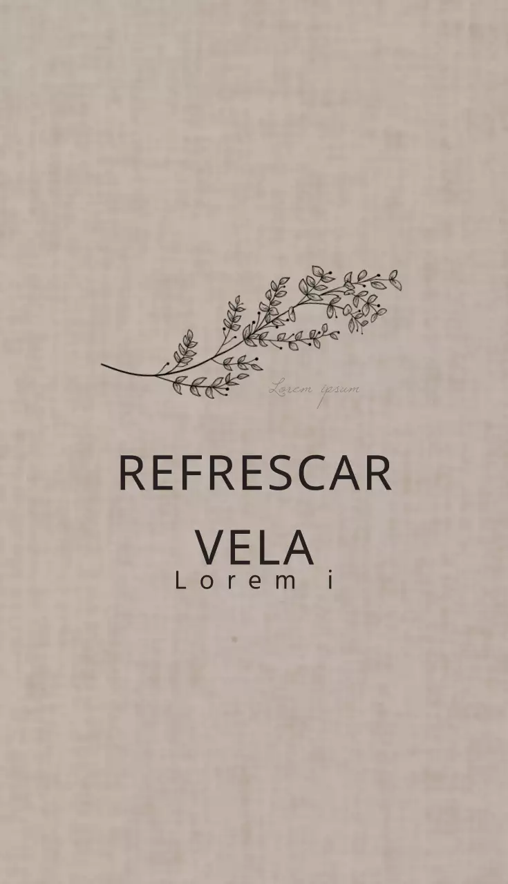 VELA REFRESCANTE