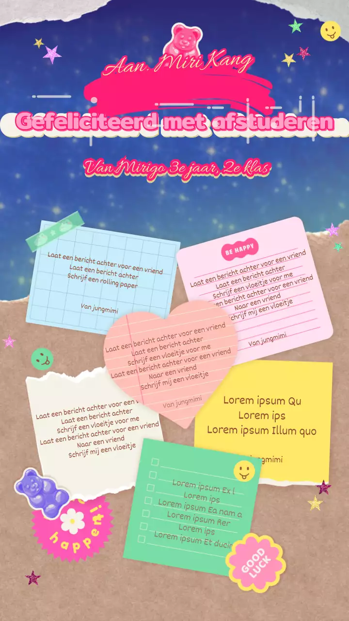 Roze marine Daku vloeipapier afstudeerfeest