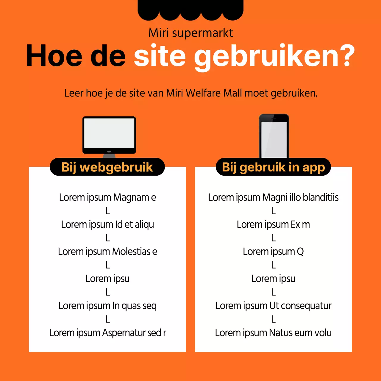 Opende een schoon zwart en oranje welzijnscentrum in huis