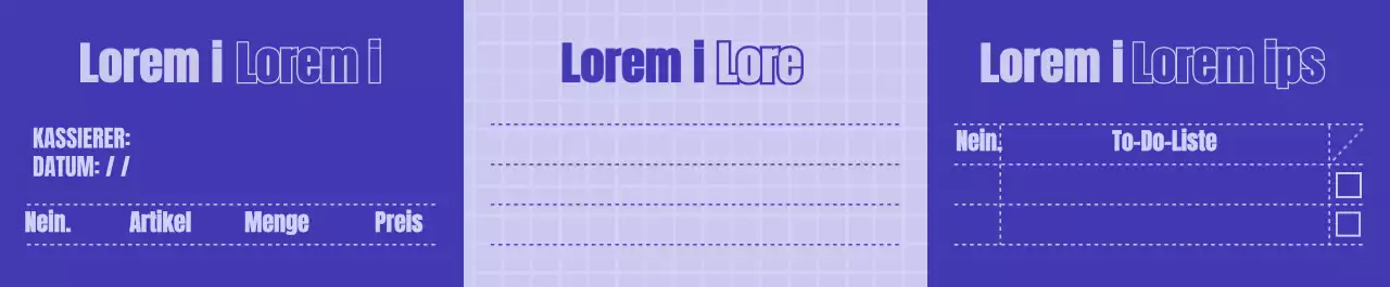 Einfaches Empfangskonzeptmuster in Marineblau und Lila