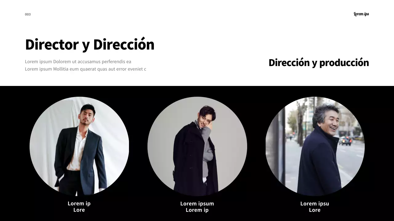 Un sencillo setlist de festival en blanco y negro