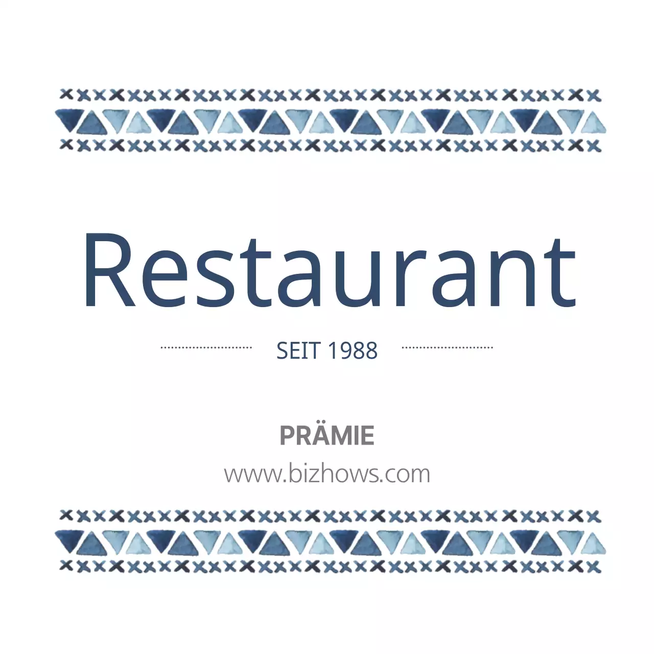 Restaurant-Aufkleber