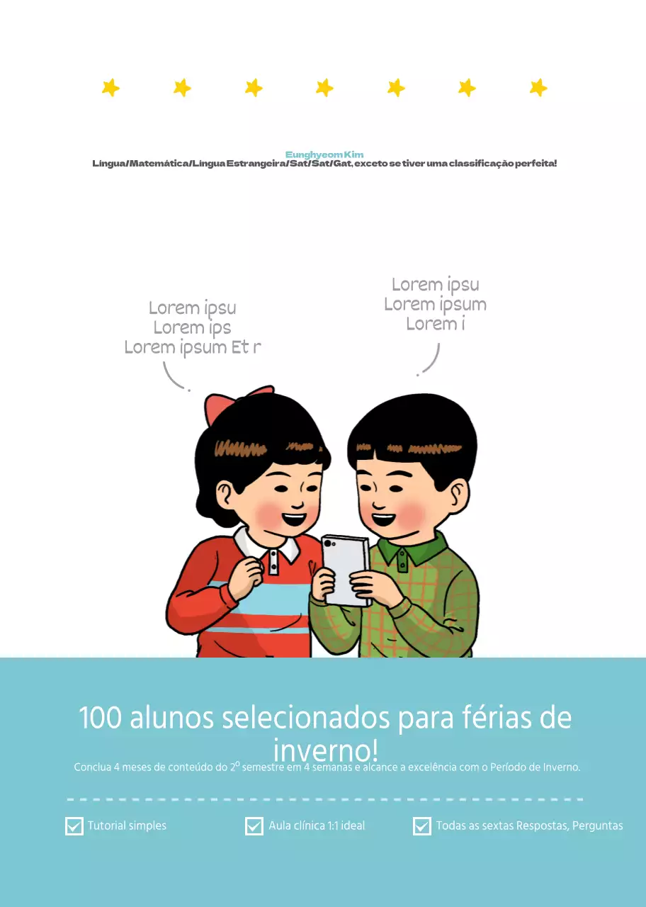 Caderneta escolar ilustrada com capa de menta