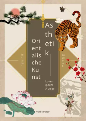 Eine Geschichte der braunen, alten, traditionellen orientalischen Kunst