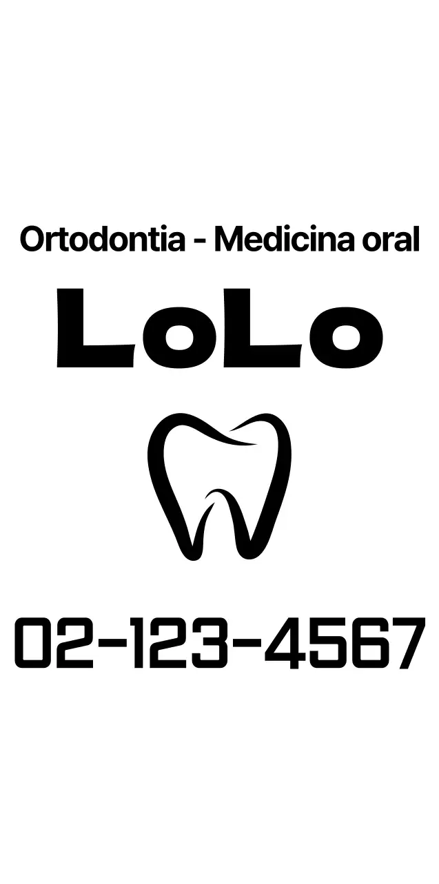 Estilo de apresentação de texto simples a preto para promover a medicina dentária