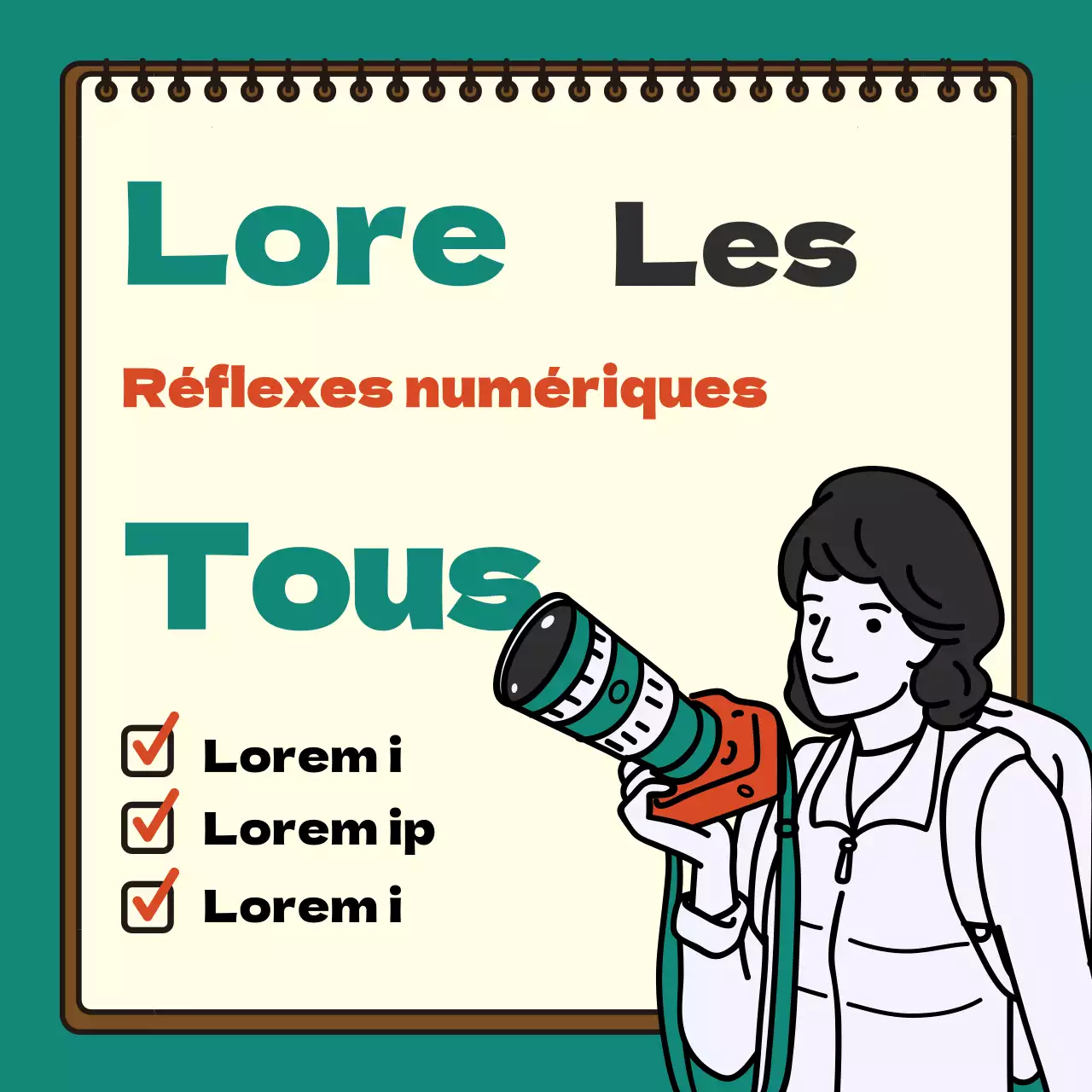 Promouvoir des cours simples en vert et rouge