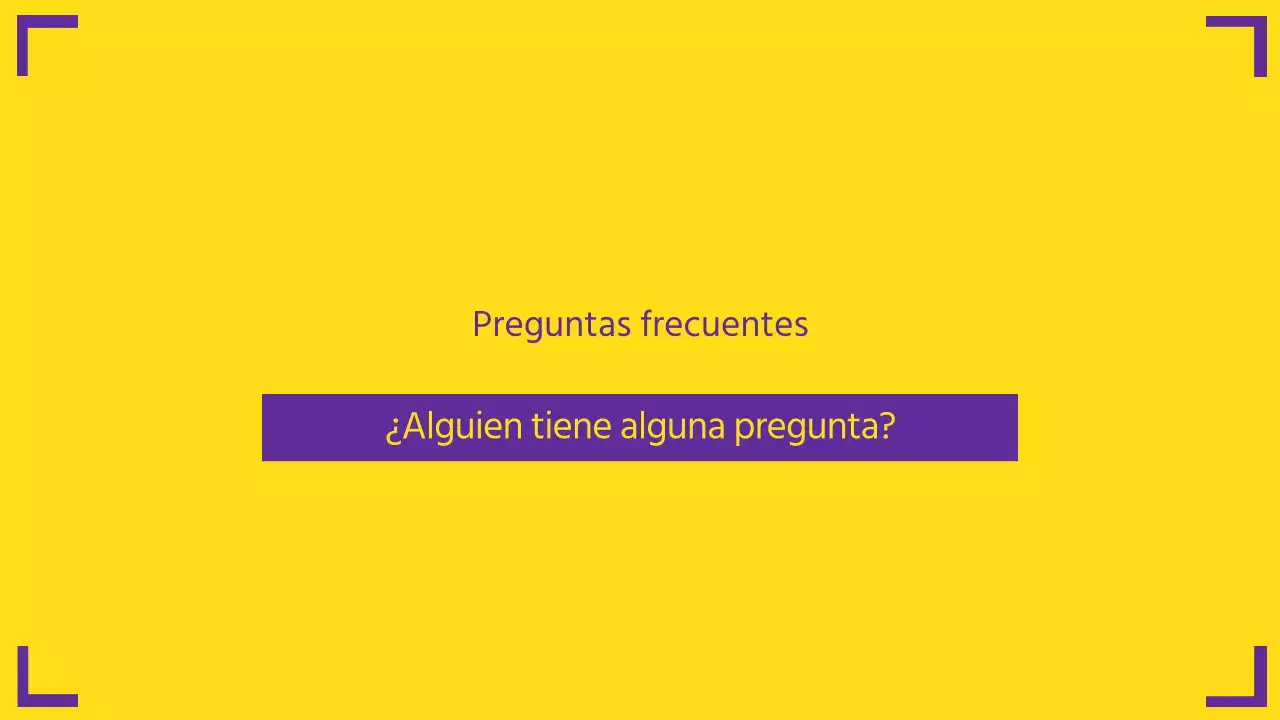 Una presentación fuerte y limpia en amarillo y morado