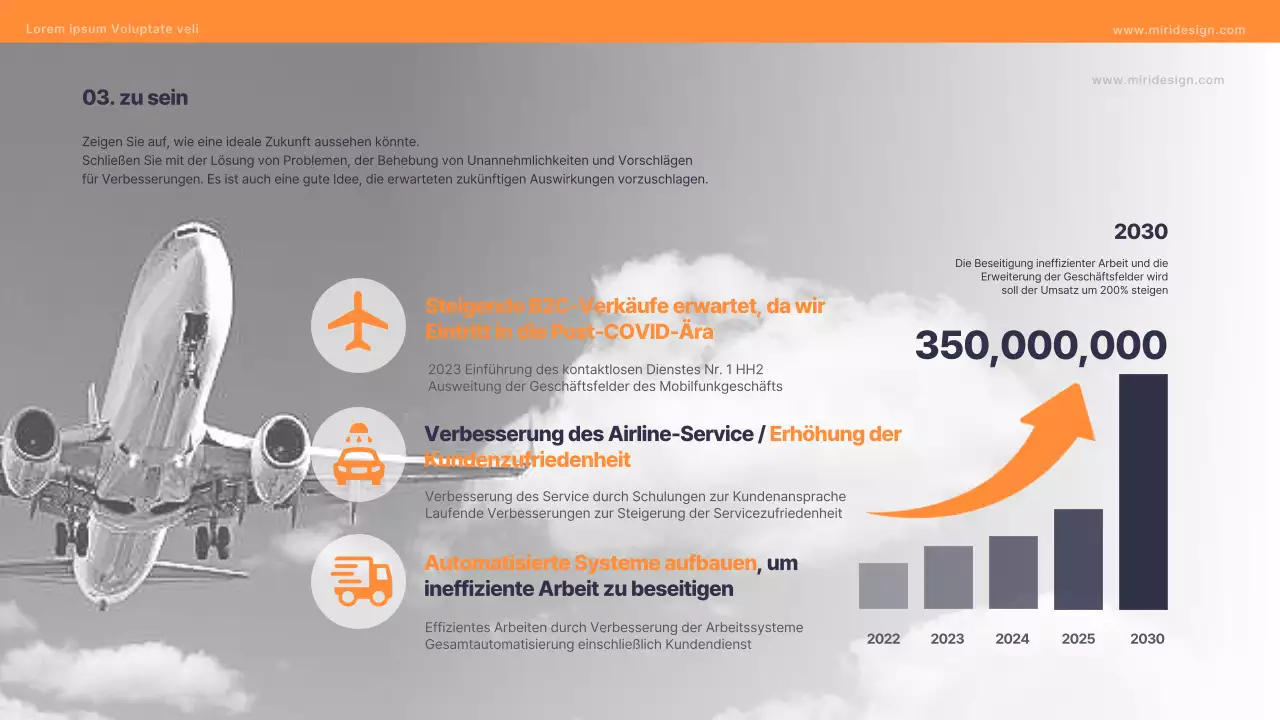 AltstadtThema luftfahrt Business Vorlage