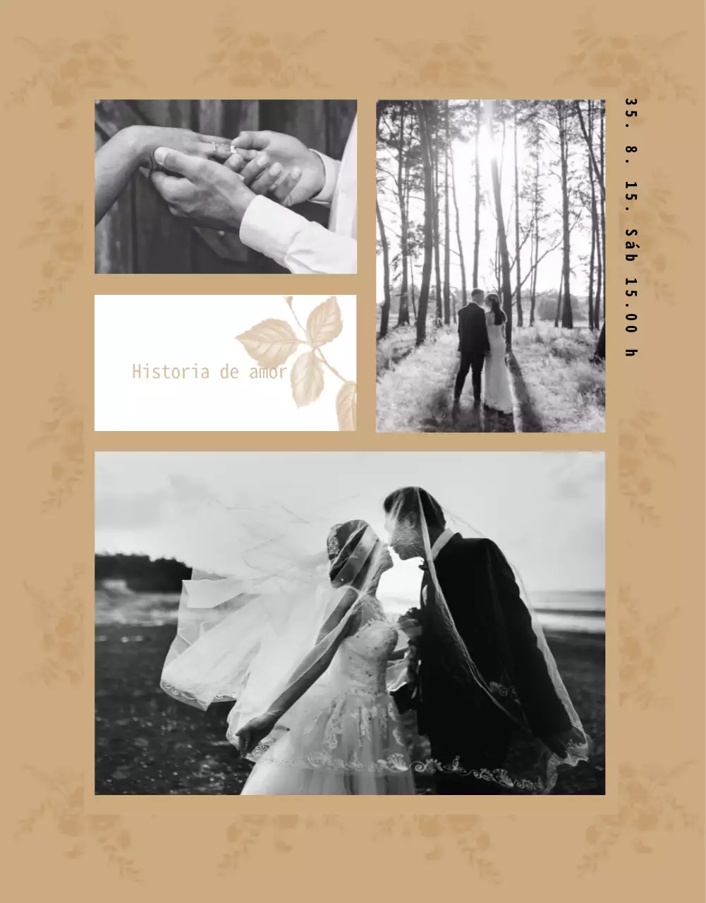 Detalles de la invitación de boda