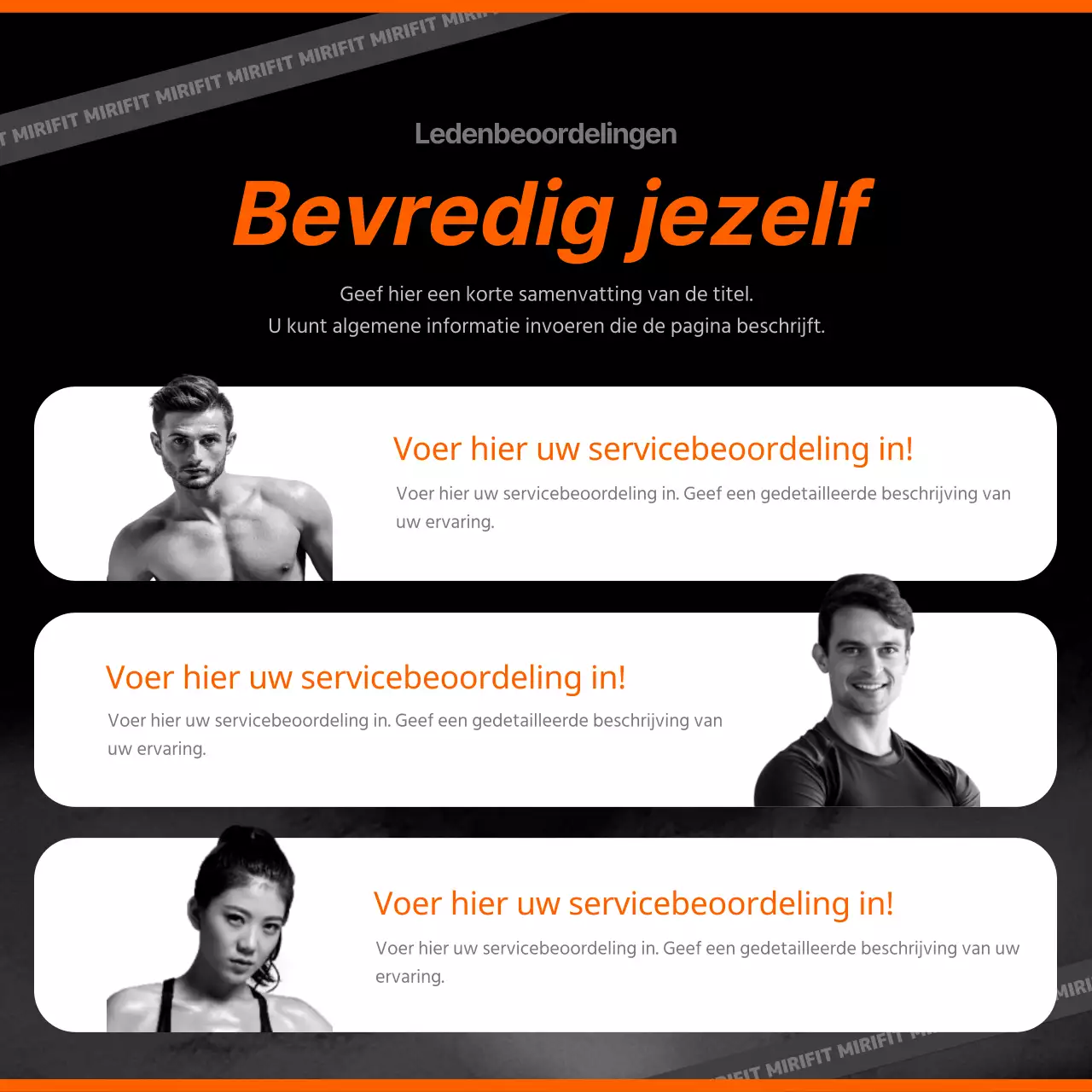 Introductie van zwarte en oranje in-persoonsservices aan huis