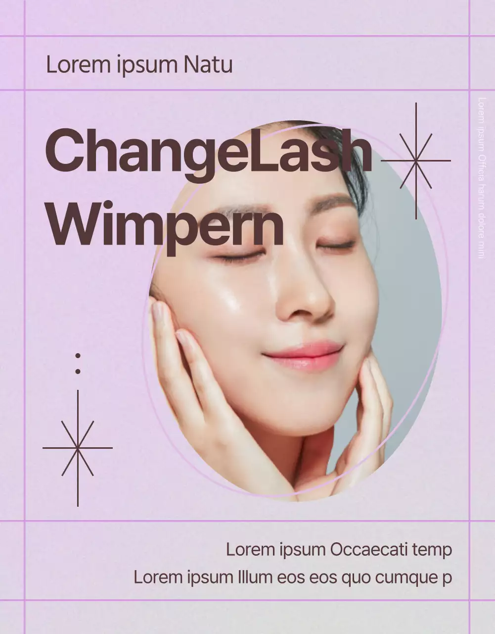 Anleitung zur einfachen Wimpernverlängerung in Lila und Braun