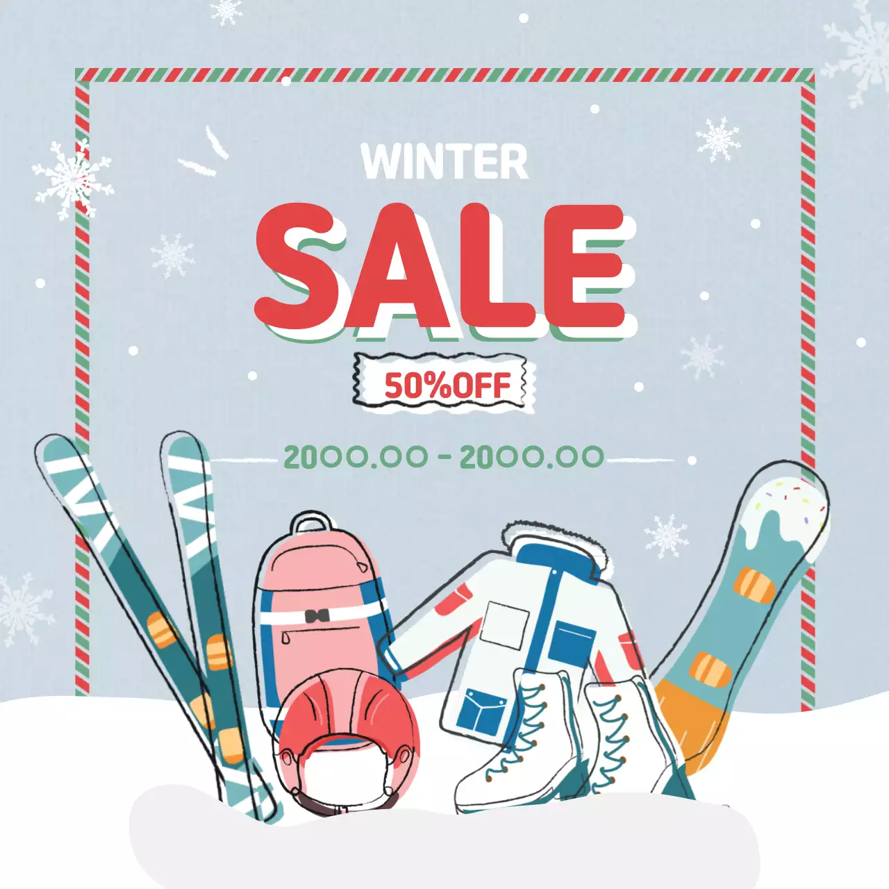 カラフル ポップ セール ポスター Instagram投稿