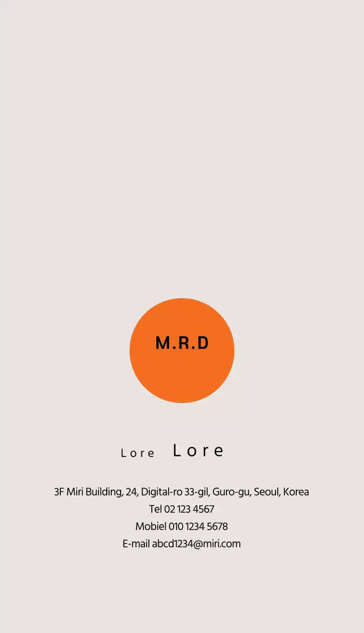 Oranje omcirkelde studio