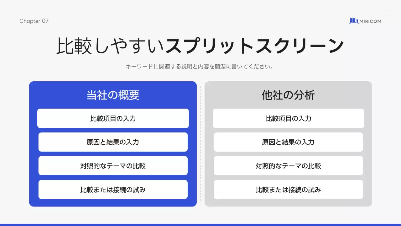 白 モダン プラン プレゼンテーション
