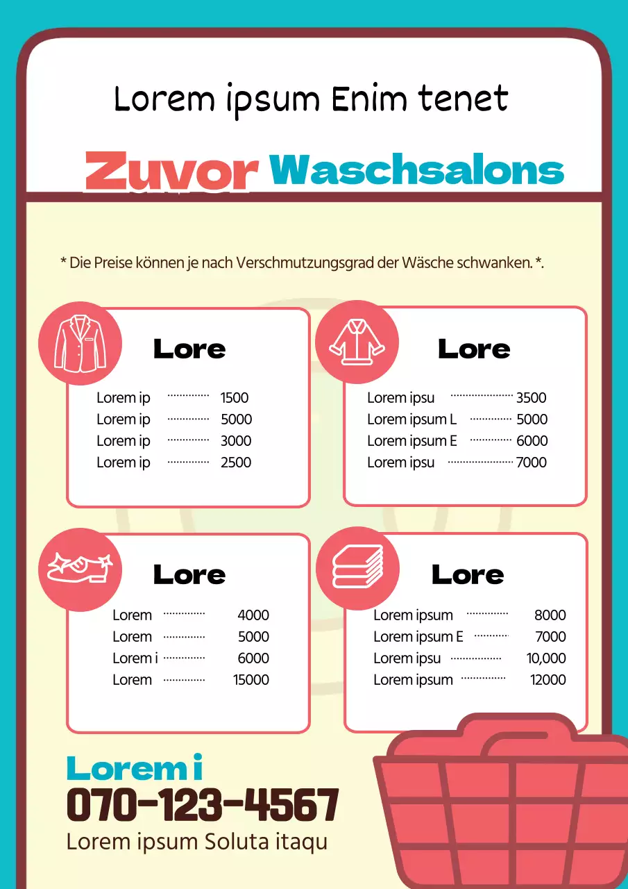 Blau-rosa Schriftzug Hervorgehobenes Symbol Werben Sie für Ihre chemische Reinigung